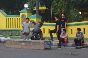 penampilan Parkour luar biasa
